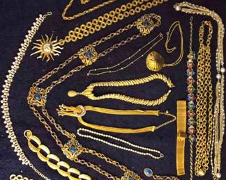 Gold Tone Costume Jewelry 