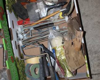Paint Supplies, Brushes, Rollers, Tape, Scrappers