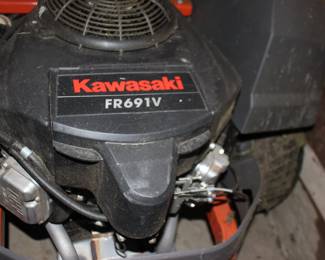 Kawiasaki Engine on Husksvana Zero Turn Mower