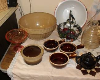 Dough Bowl, BeeInsect Glass Catcher, Bean Pots