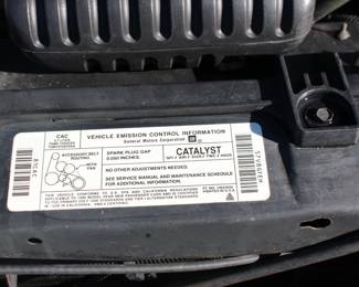 Information Impala SS 1996 Engine Area