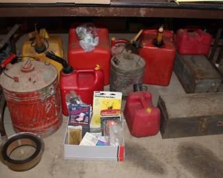 Tool Boxes and Gas Cans