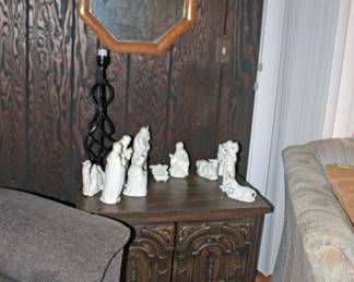 Nativity, Side Table, Chairs