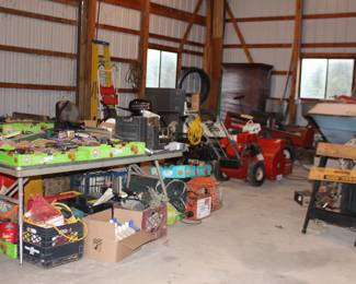 Overview of Barn to left