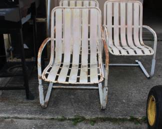 Vintage Metal Outdoor Chairs