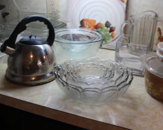 Glassware and Tea Pot