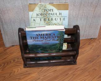 Coffee Table Books and Magazine Rack