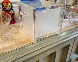 MCM lucite ice bucket