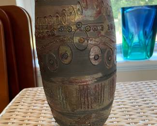 Raku vase