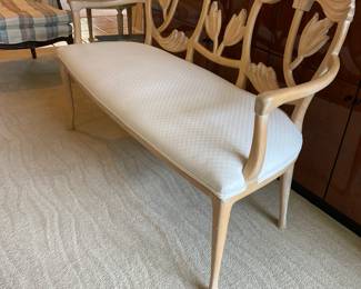 Vintage Italian Lotus settee