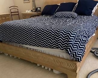 VERY large king bed and mattress.