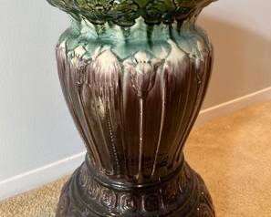 Salt Glazed Ceramic Plant Stand