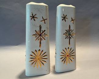 Mid Century Christmas Votive Candle Towers