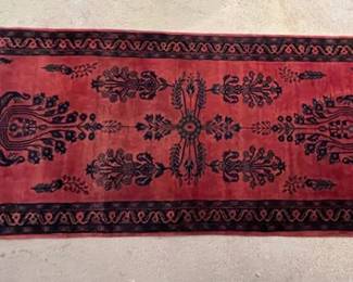 Tabriz Wool Runners Having Red Ground And Blue Floral Decoration
