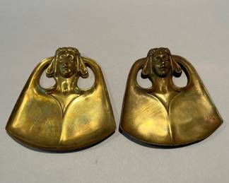 Art Nouveau Cast Bronze Trinket Trays