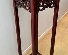Chinese Hardwood Pedestal/Plant Stand