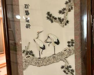 13 x 19”h Glass enclosed, framed $20