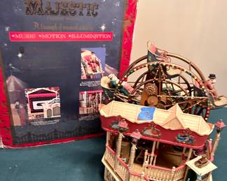 Vintage Enesco illuminated majestic Carousel $75