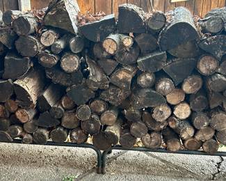 All wood pictured $60
Metal Log Holder $50