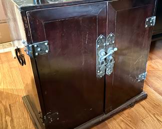 Antique cabinet 23w x 13.75d x 24.5”h $795