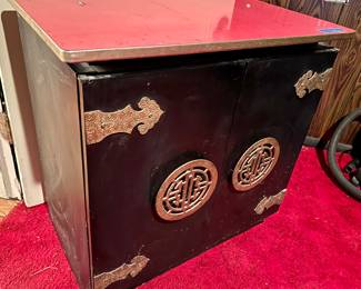 Metal storage cabinet with shelf $95