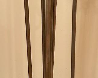 6pc vintage brass Fireplace Tool Set $115