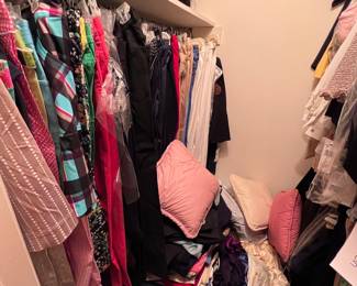 EVERY CLOSET PACKED WITH CLOTHES
