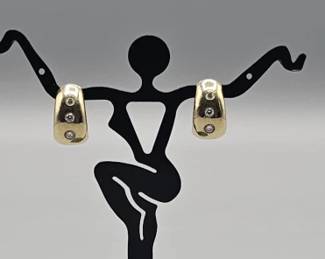 18K & DIAMOND EARRINGS