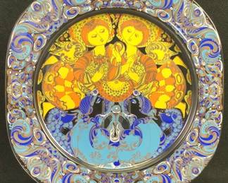  Bjørn Wiinblad Holiday Glass Plate