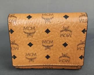 MCM Cognac Snap Wallet