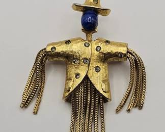 VINTAGE SCARECROW BROOCH