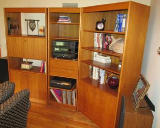 Danish modern bookcases