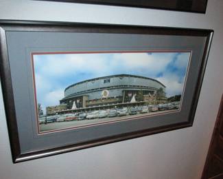 Vintage braves stadium framed photo
