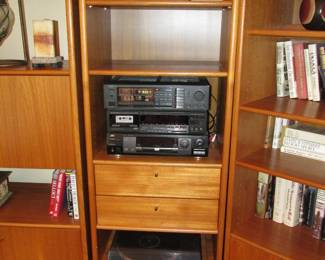 Danish modern record cabinet