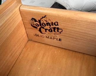 Colonia Craft Solid Mape Furniture