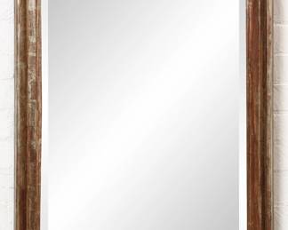 A Continental Baroque style silvered mirror
20th century