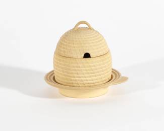 A Wedgwood caneware honey pot
19th century