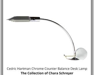 Cedric Hartman Chrome Counter Balance Desk Lamp