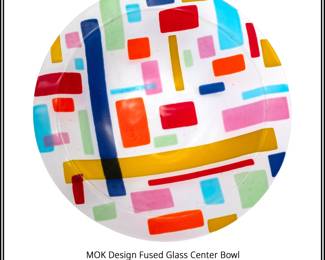 MOK Design Fused Glass Center Bowl