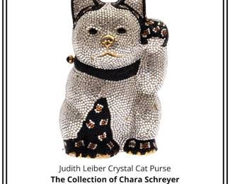 Judith Leiber Crystal Cat Purse