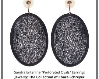 Sandra Enterline Perforated Ovals Earrings