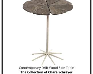 Contemporary Drift Wood Side Table
