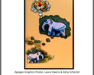 Apogee Graphics Poster, Laura Owens Asha Schecter