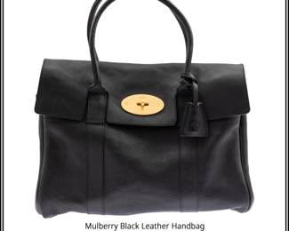 Mulberry Black Leather Handbag