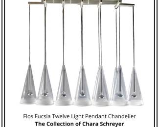 Flos Fucsia Twelve Light Pendant Chandelier