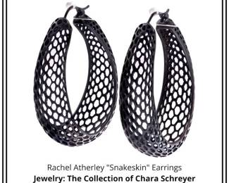 Rachel Atherley Snakeskin Earrings