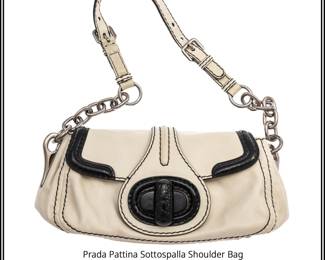 Prada Pattina Sottospalla Shoulder Bag