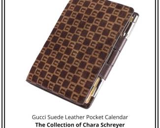 Gucci Suede Leather Pocket Calendar