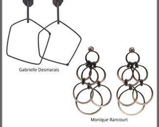 Earrings by Gabrielle Desmarais and Monique Rancourt