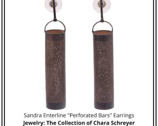 Sandra Enterline Perforated Bars Earrings